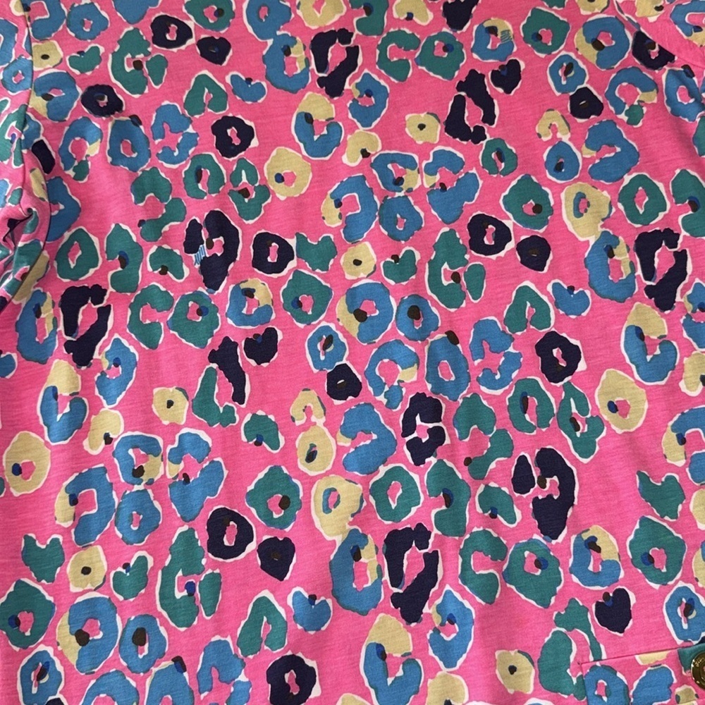 Lilly Pulitzer Corine Dress in Sunkissed Paws Off animal print size Large NWOT - Picture 2 of 5